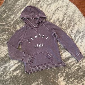 5/$25 Girls Purple Graphic Hoodie